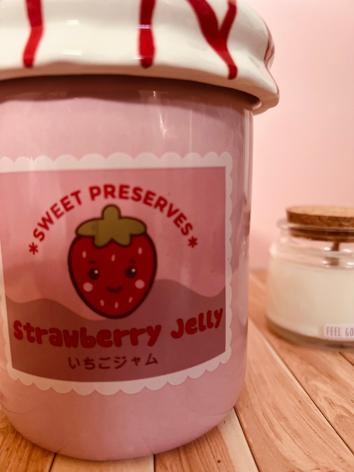 Brucia essenze barattolo di marmellata rosa