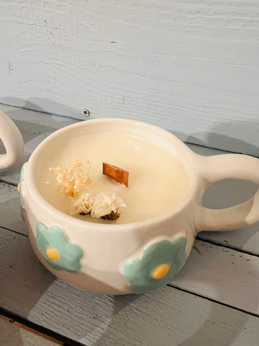 Tazza artigianale FLOWER POWER