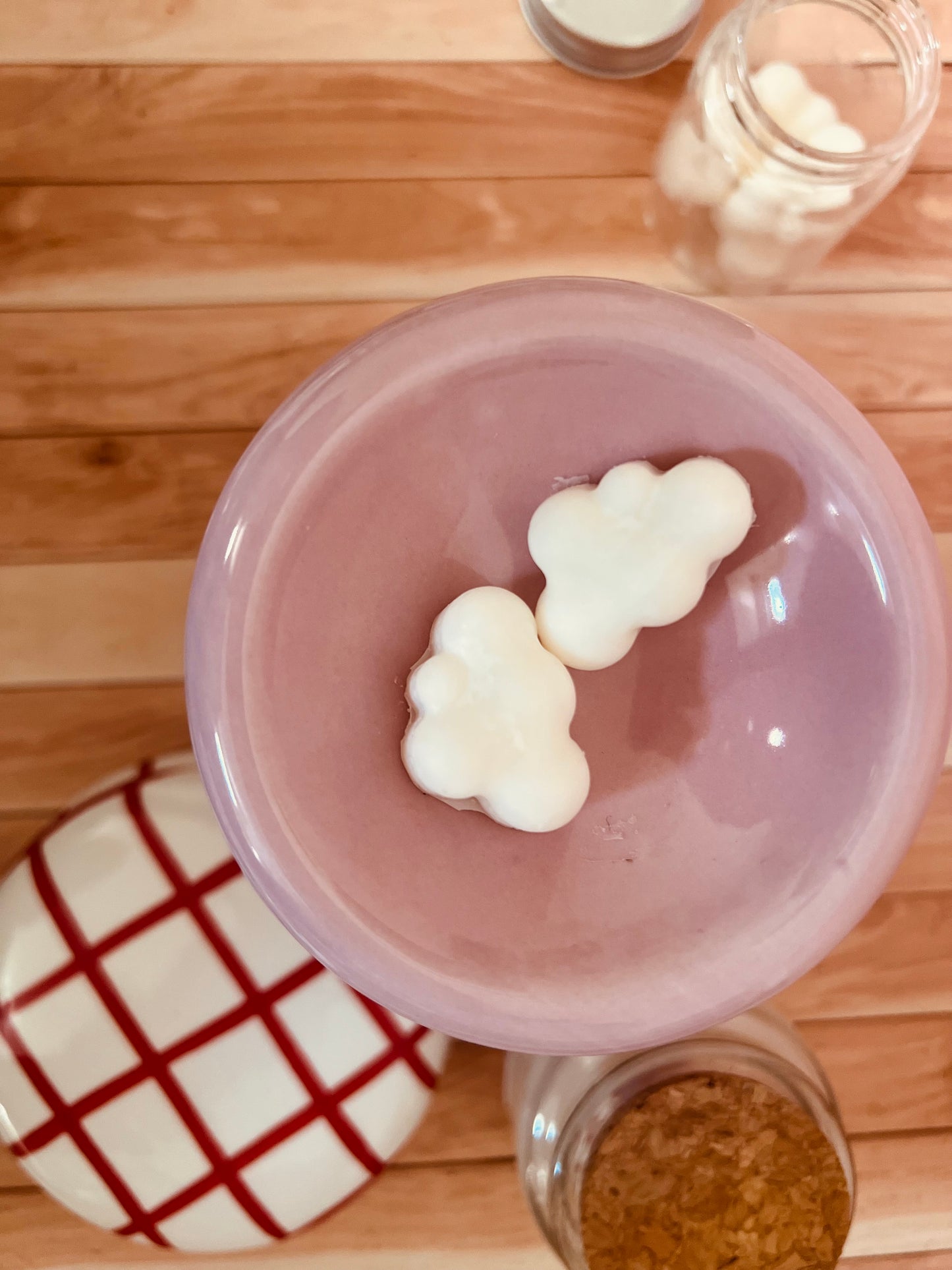 Brucia essenze barattolo di marmellata rosa