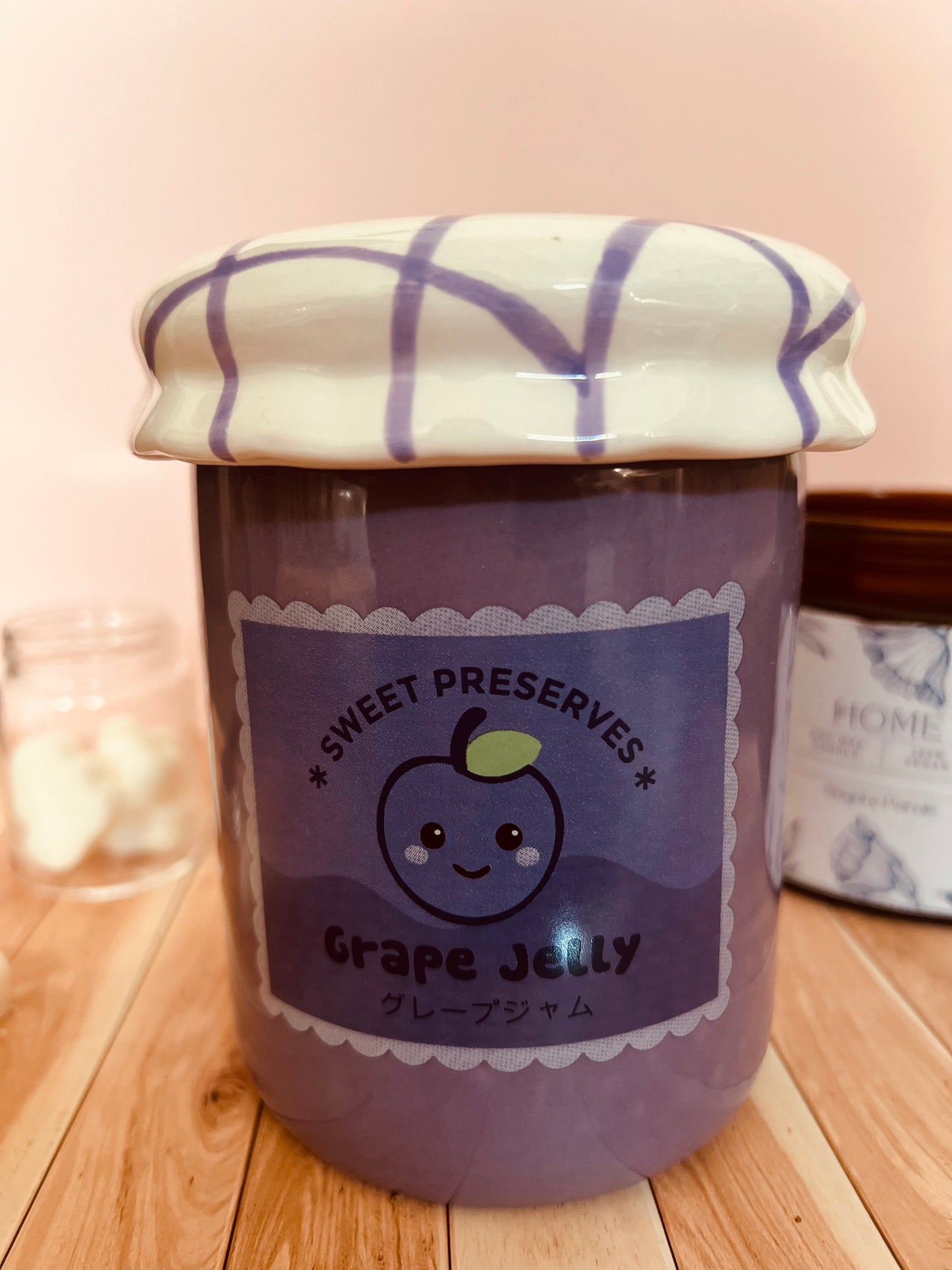 Brucia essenze barattolo di marmellata di uva